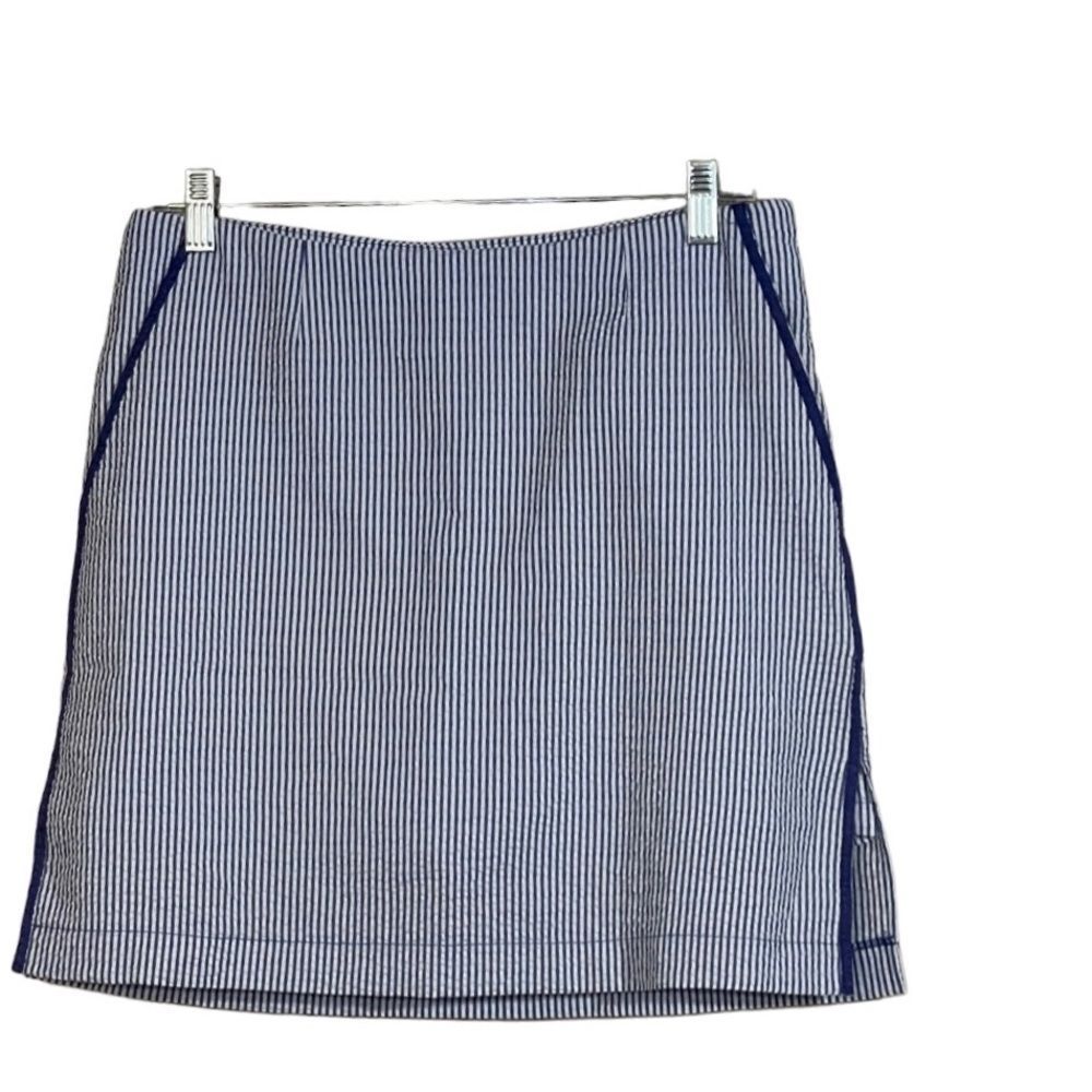 Golftini womens blue seersucker Golf Skirt/skort-Size: 4T